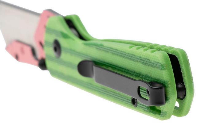 Afbeelding voor CJRB Boxer J1967-WM Pink Blade Holder, Green G10, zakmes