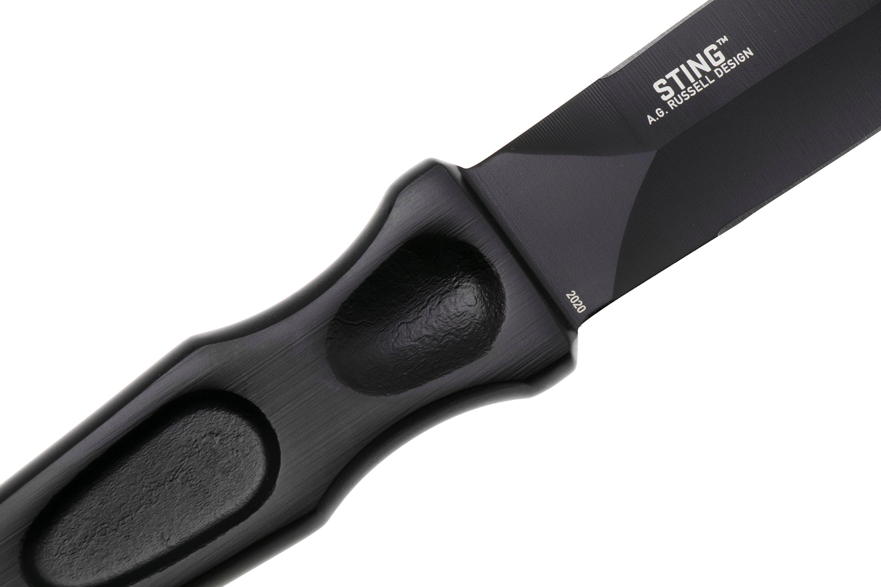 CRKT 2020 Sting, Black 1055 Carbon Steel, boot knife