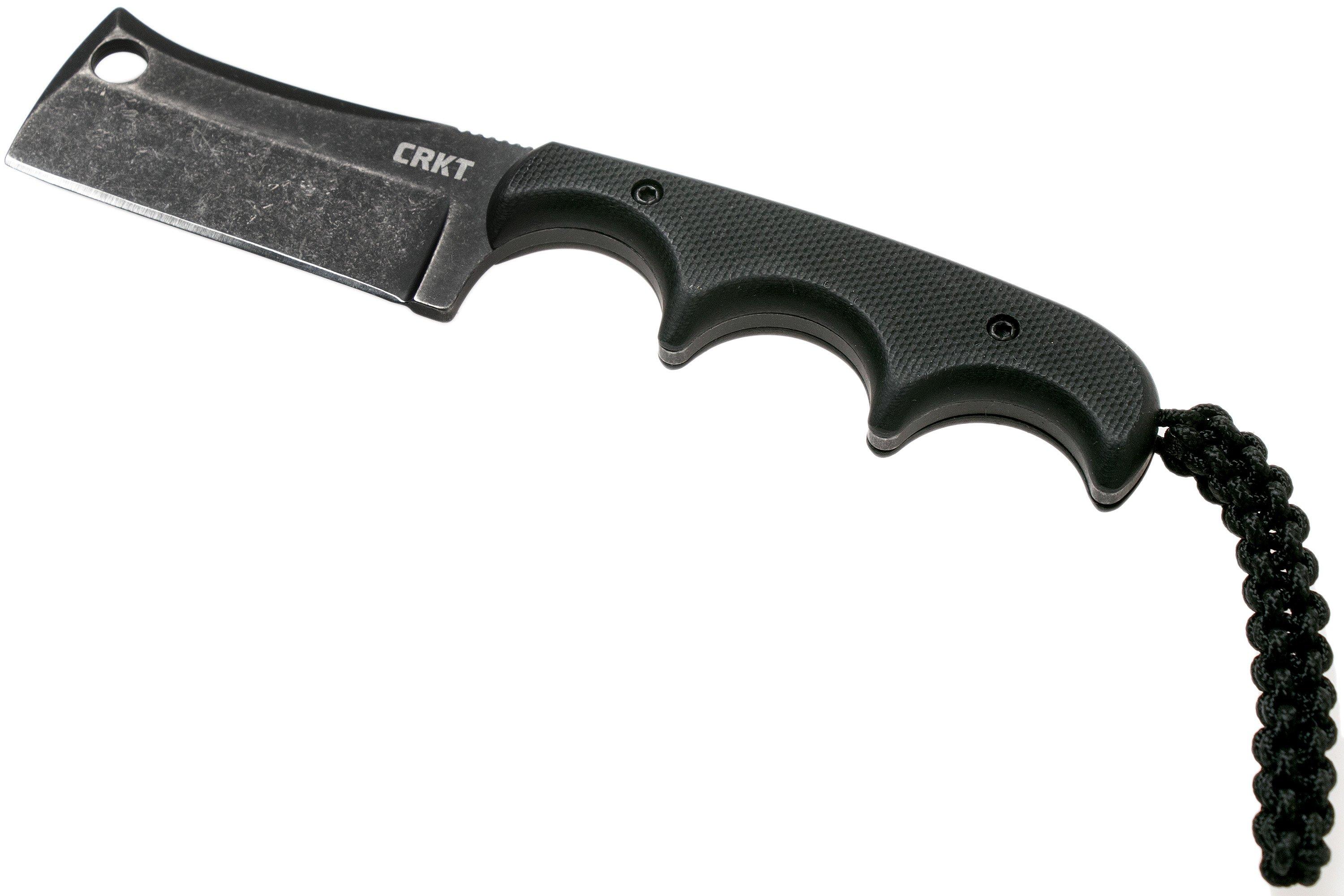 CRKT Minimalist Cleaver Blackout 2383K neck knife, Alan Folts design