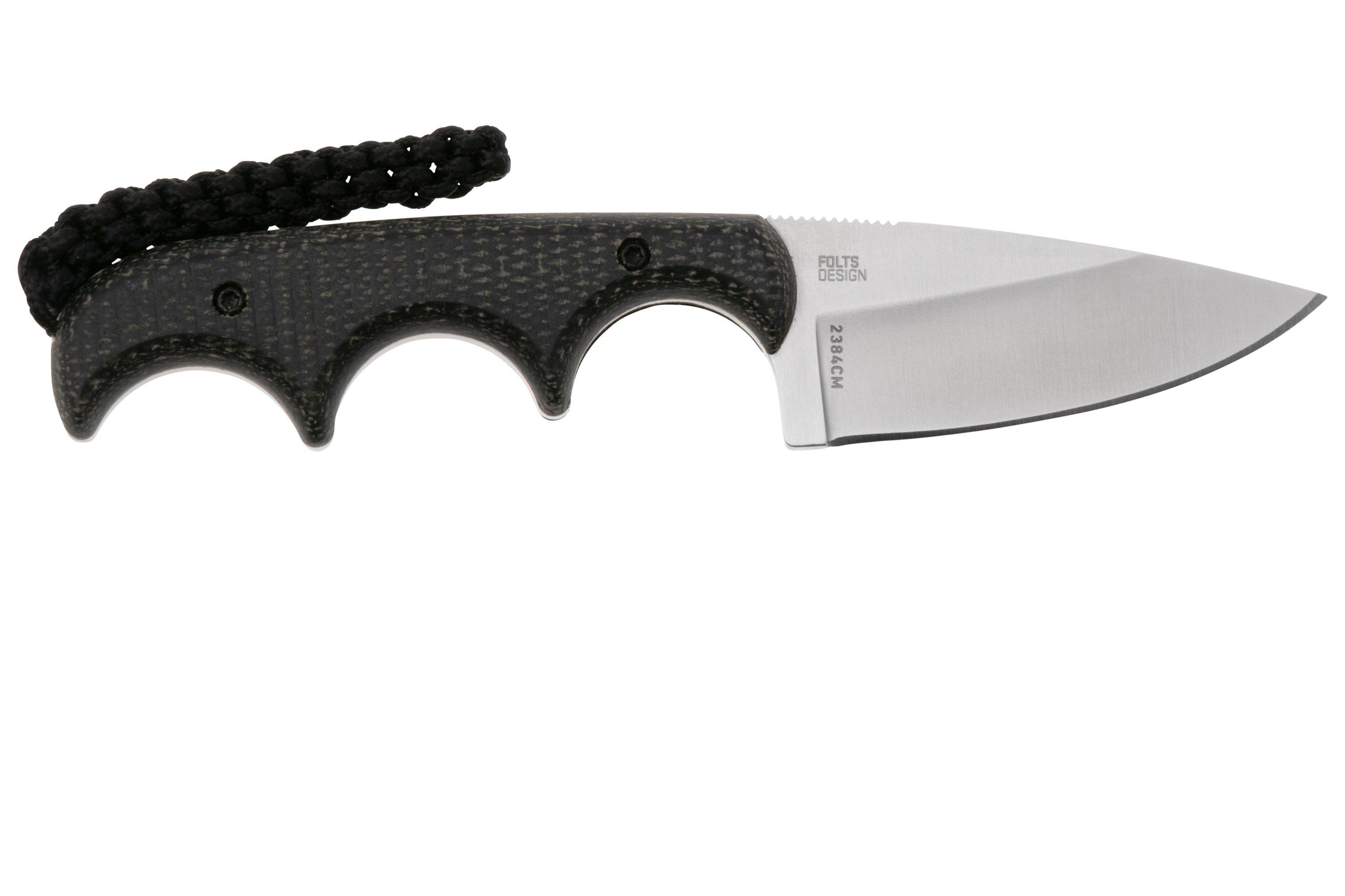 CRKT Minimalist Drop Point 154CM 2384CM Black Canvas Micarta ...