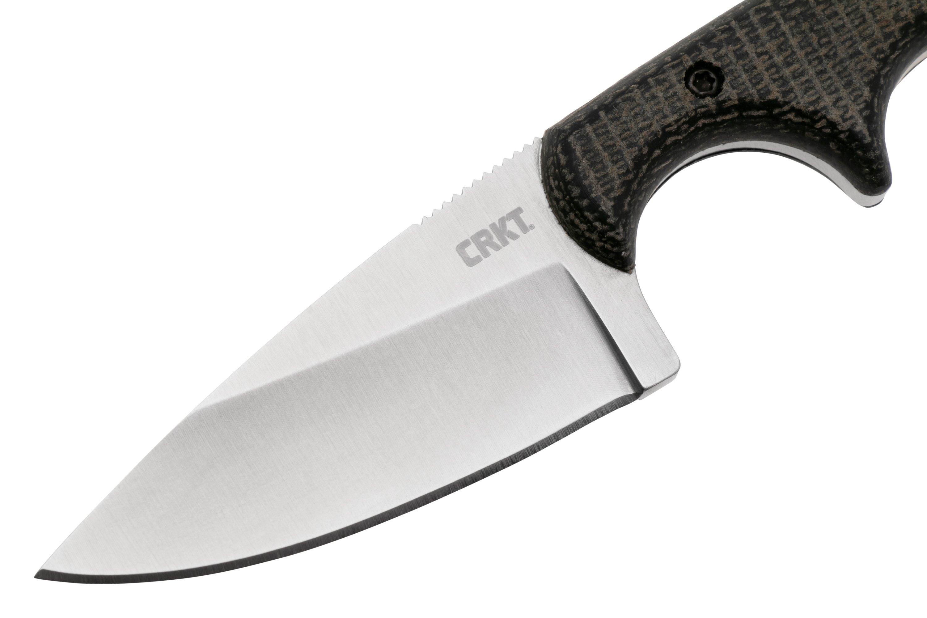 CRKT Minimalist Drop Point 154CM 2384CM Black Canvas Micarta ...