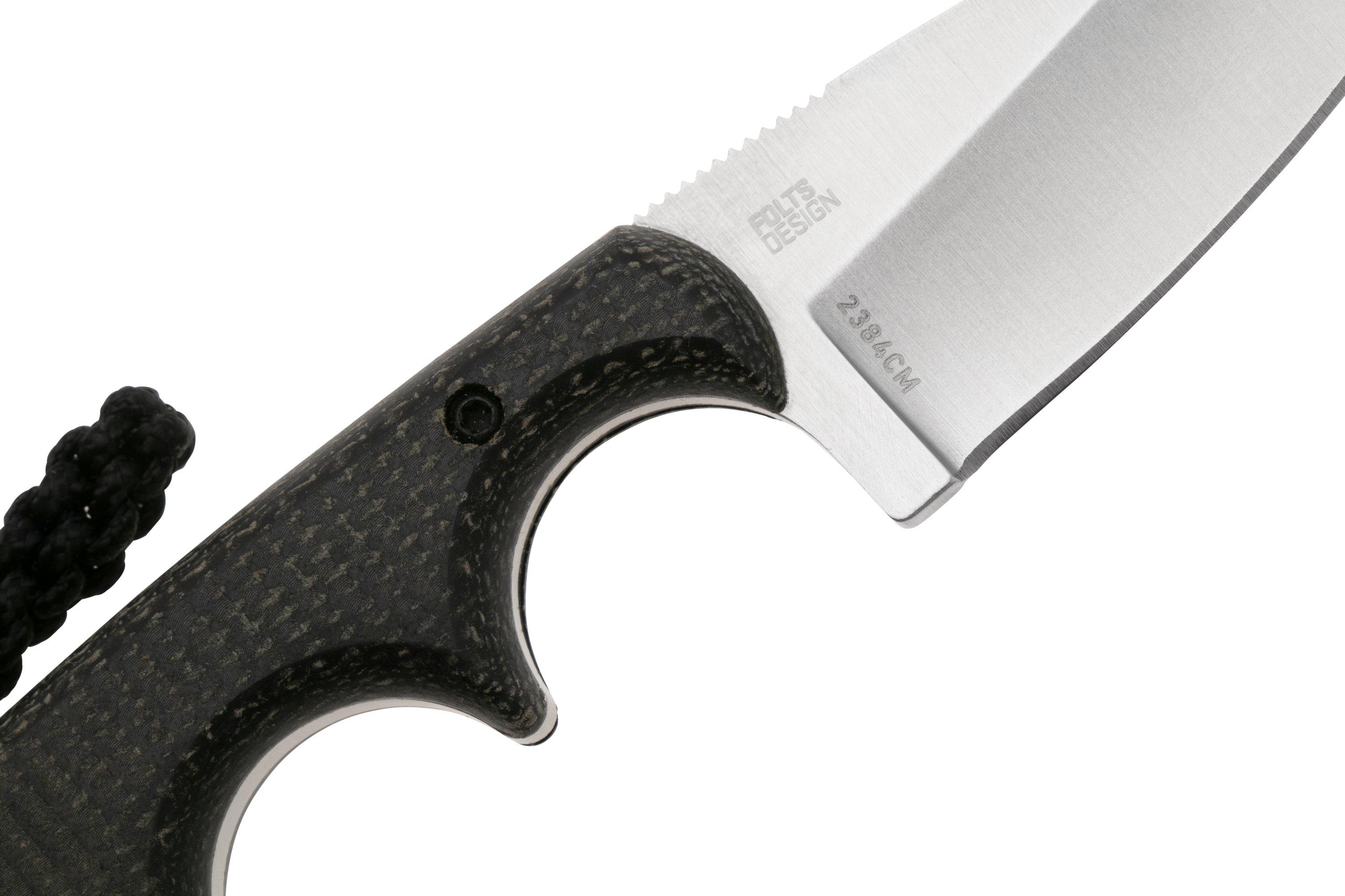 CRKT Minimalist Drop Point 154CM 2384CM Black Canvas Micarta ...