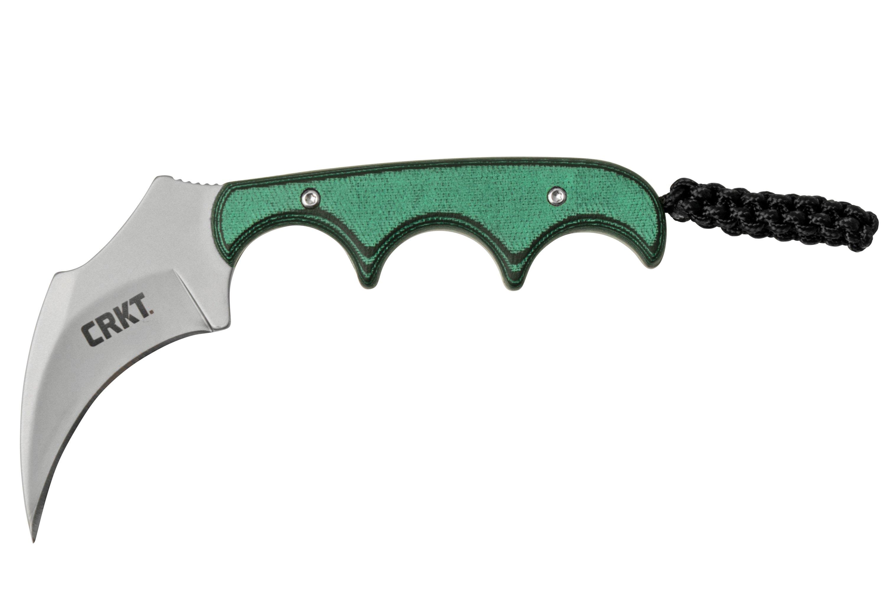 CRKT Keramin, Green Black, 2389 neck knife, Alan Folts design ...