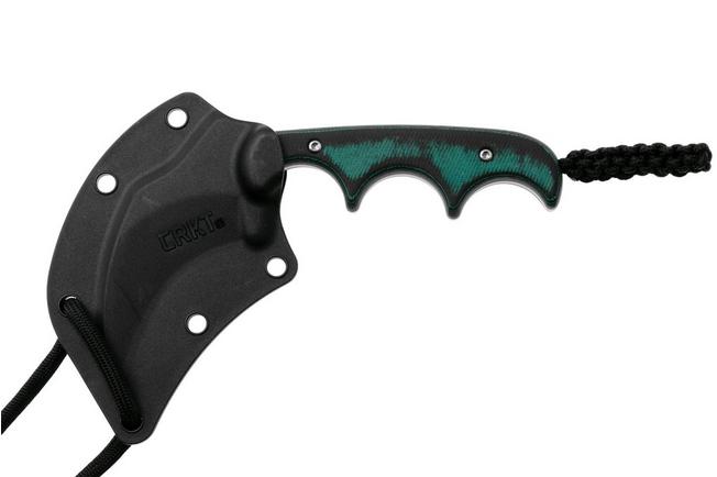 Obraz dla Nóż typu neck CRKT Keramin, Green Black, 2389, projekt Alan Folts