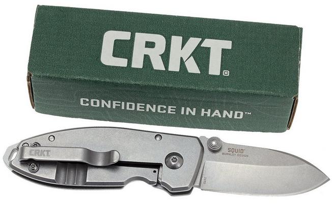 CRKT Squid pocket knife stonewash-2490 | Advantageously shopping 