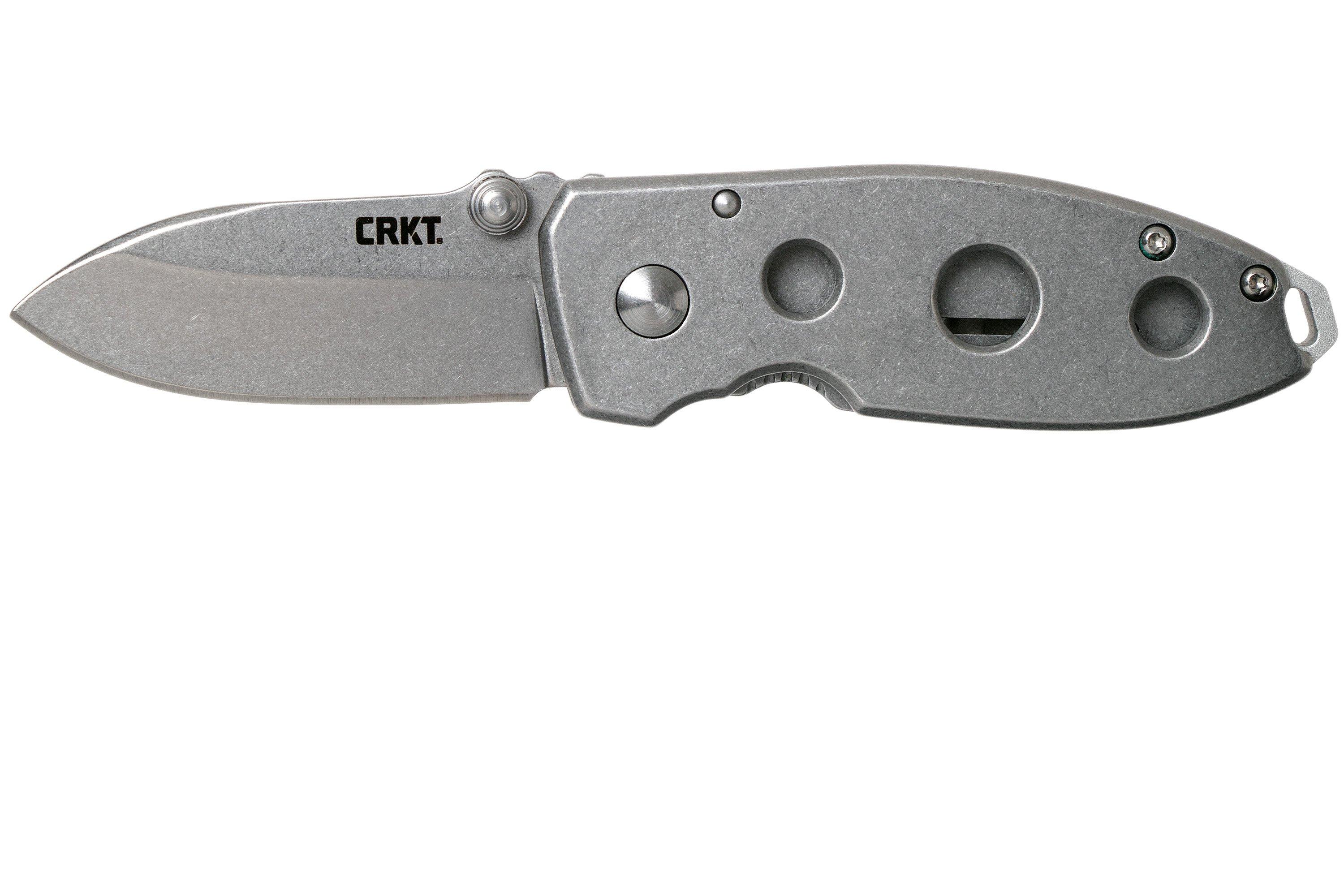 CRKT Squid 2491 Stonewash pocket knife, Lucas Burnley design 