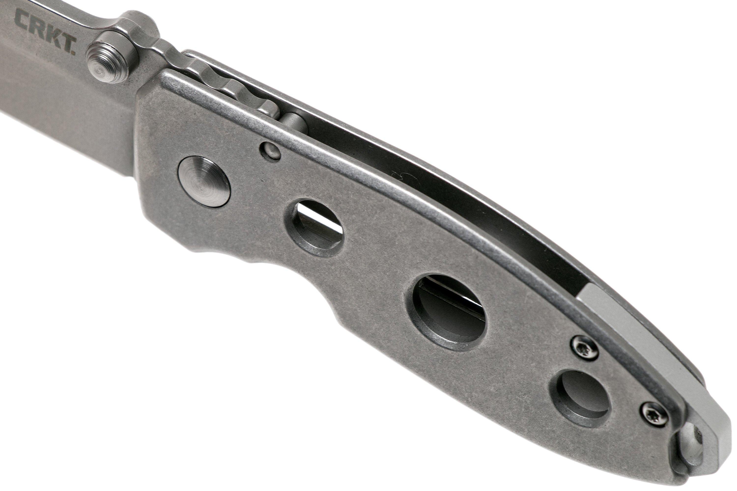 CRKT Squid 2491 Stonewash pocket knife, Lucas Burnley design 