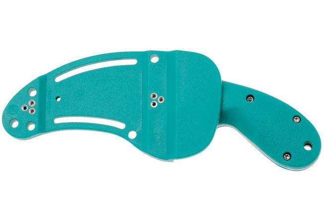 Obraz dla Nóż ratowniczy CRKT Bear Claw Veff Serrations 2511T Stonewashed AUS8, Green GRN, projekt Russ Kommer