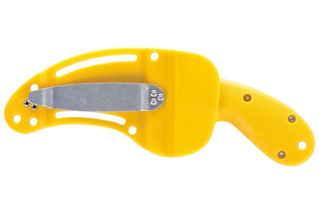 Image for CRKT Bear Claw Veff Serrations 2511Y Stonewashed AUS8, Yellow GRN, rescue knife, Russ Kommer design