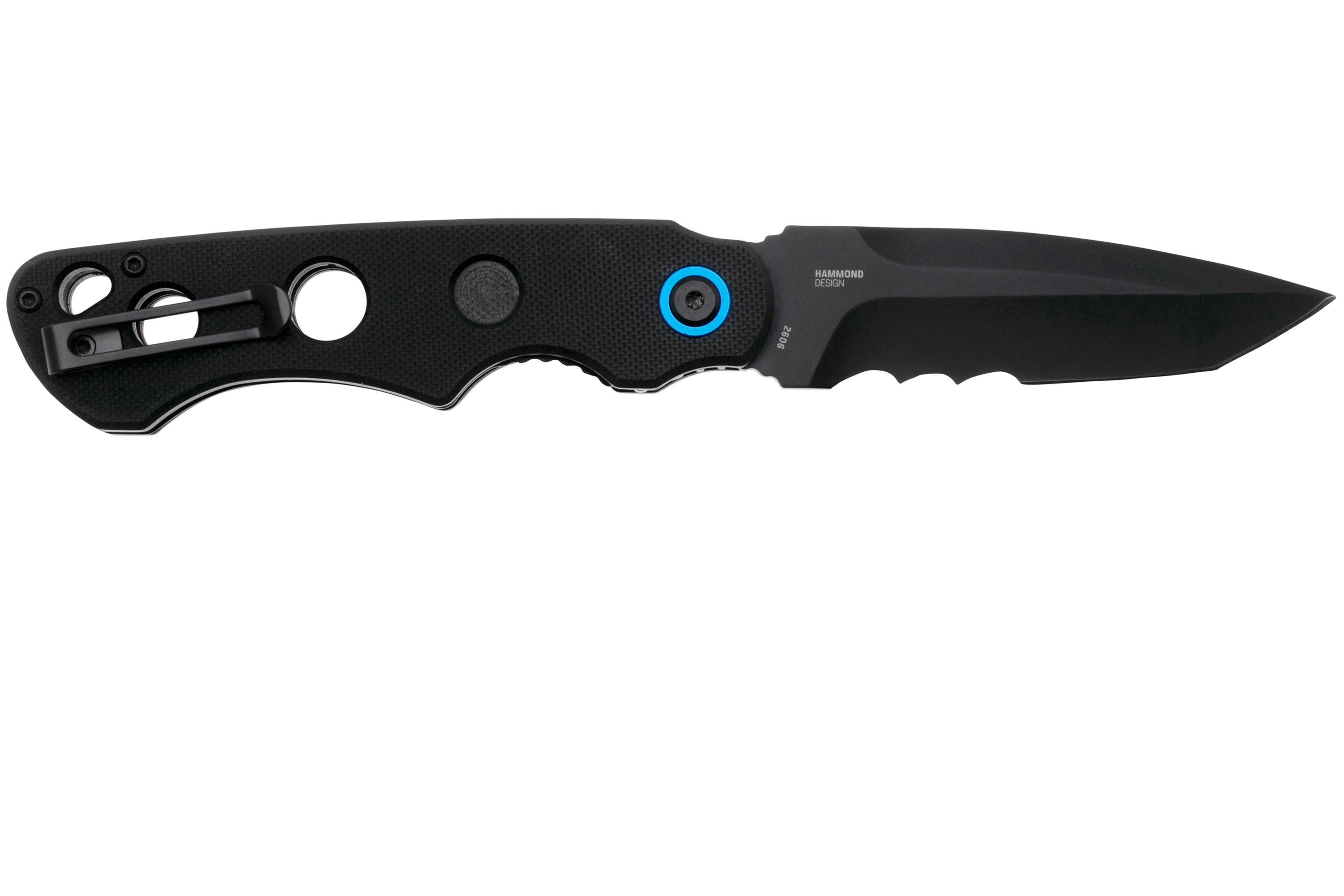CRKT A.B.C. Folder, Veff Serrations 2606 Black G10 pocket knife, Jim