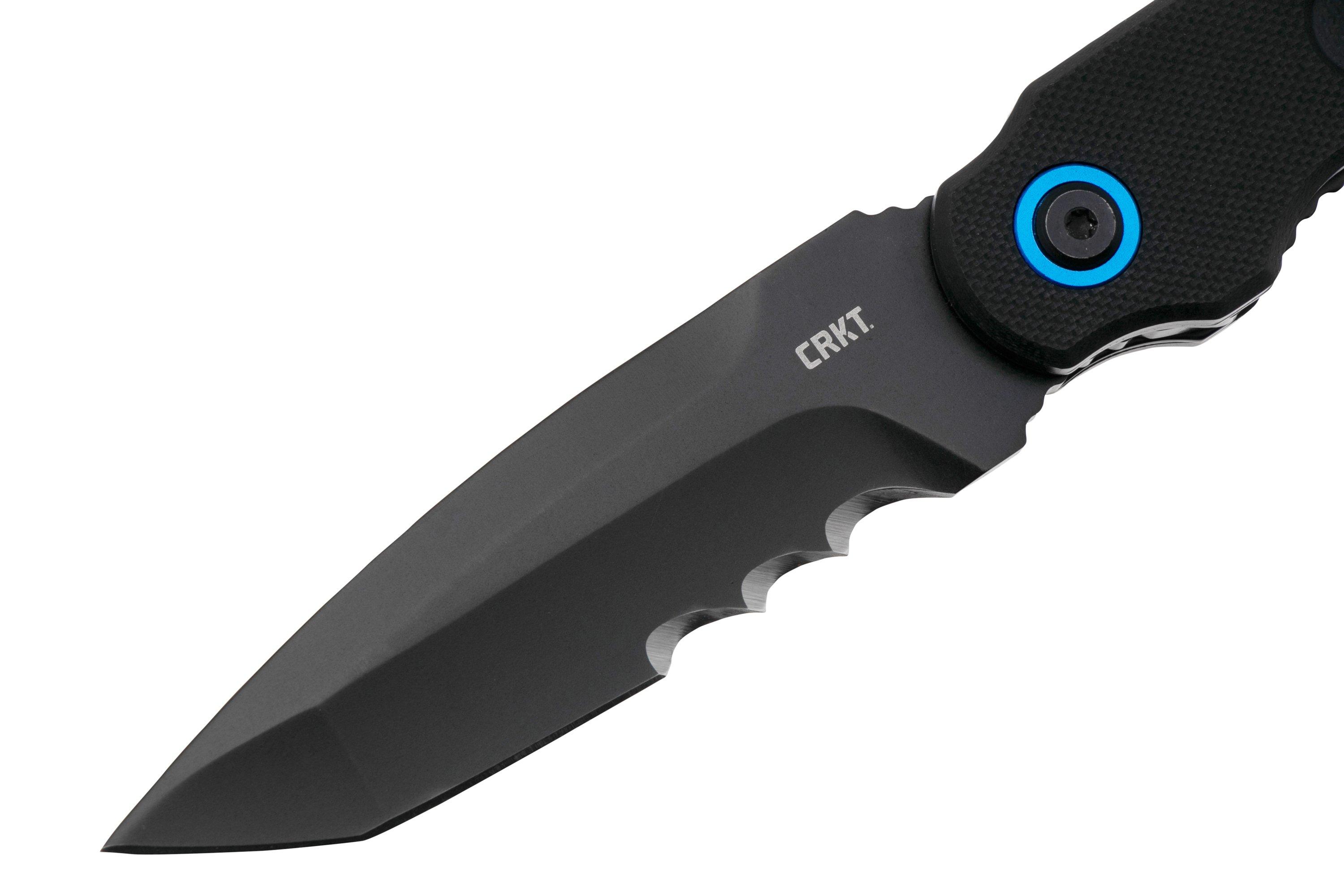 CRKT A.B.C. Folder, Veff Serrations 2606 Black G10 pocket knife, Jim