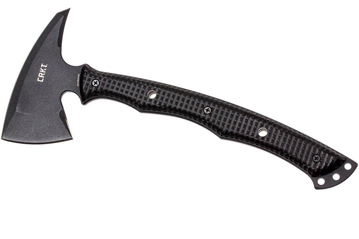 CRKT Kangee T-hawk Tactical Axe 2725 Carbon Steel Tactical Tomahawk with Dual 