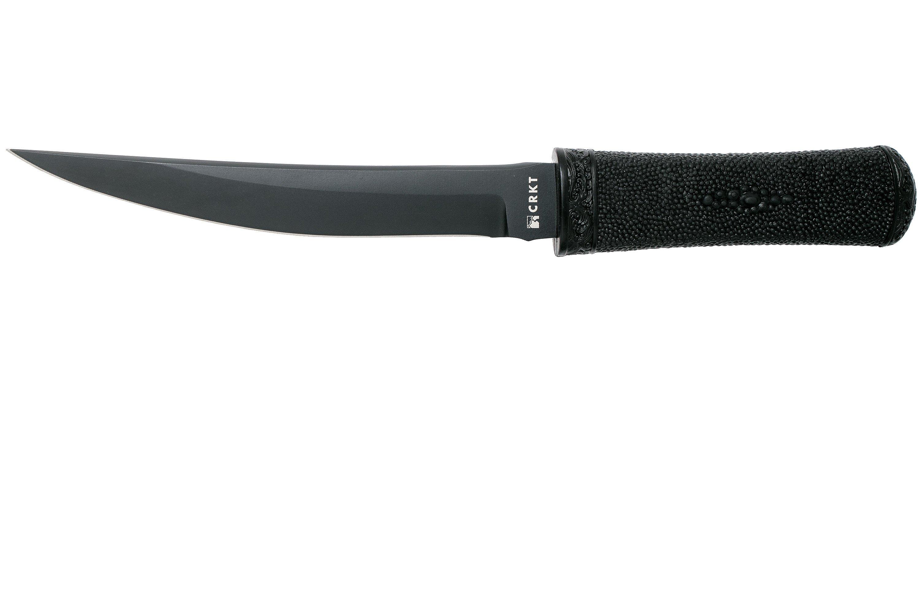 CRKT Hissatsu Black 2907K Fixed fixed knife, James Williams design