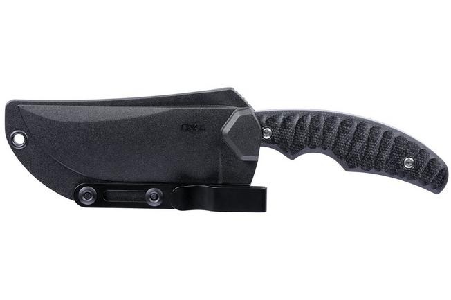 Obraz dla Nóż z głownią stałą CRKT Burrower 3610 Stonewashed D2, Black Micarta, projekt Kaila Cummings