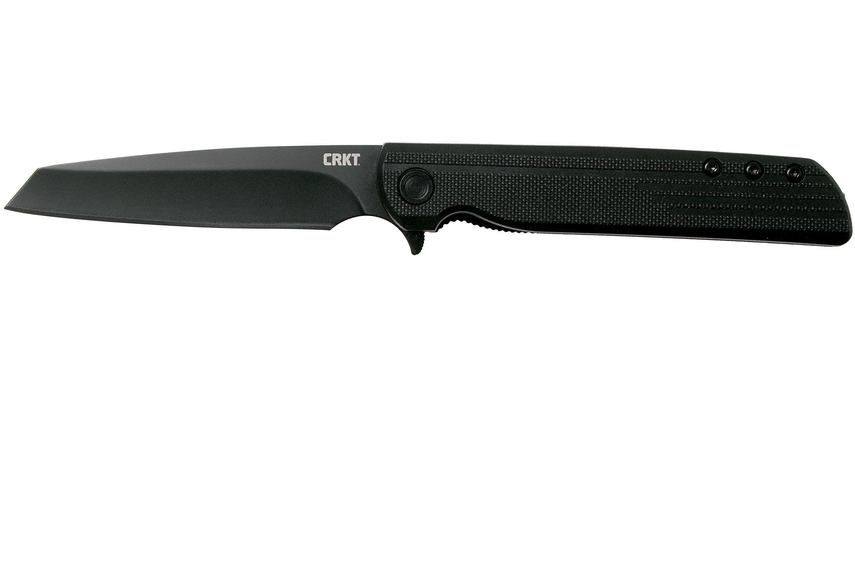 CRKT LCK+ 3802K Tanto Blackout pocket knife, Matthew Lerch design ...