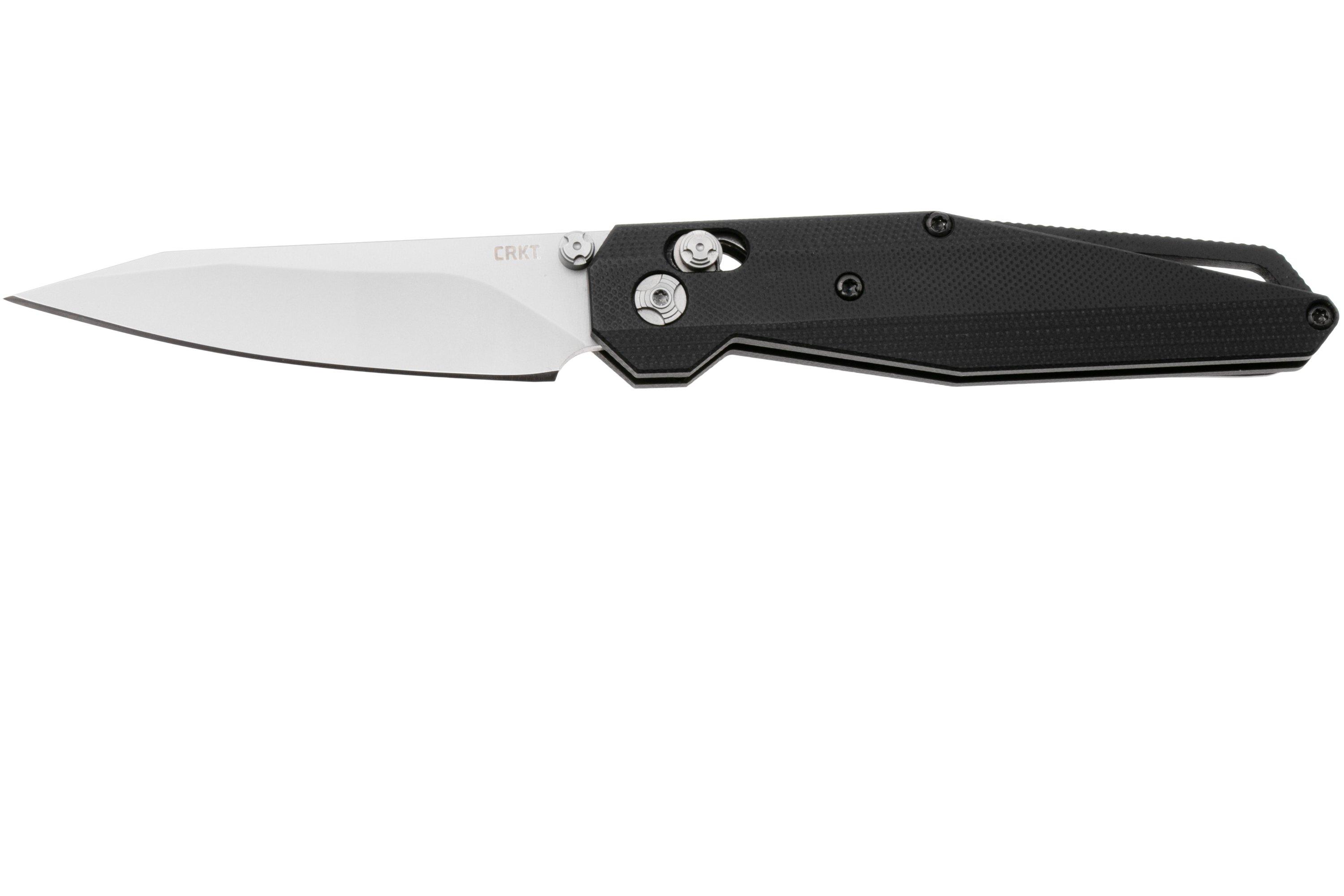 CRKT LCBK 3830 Crossbar Lock, Black G10 pocket knife, Matthew Lerch