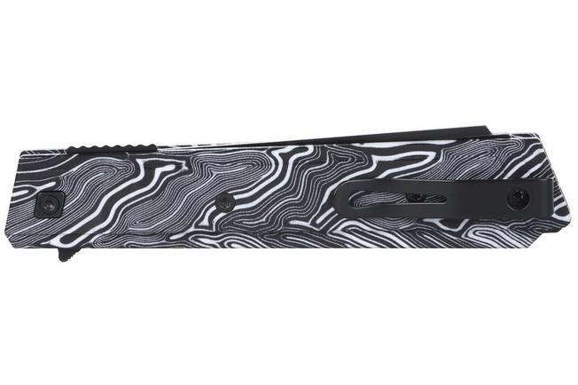 Obraz dla Nóż składany CRKT Zephyr 3850W Black Titanium Nitride 14C28N, White Black G10, projekt Matthew Lerch