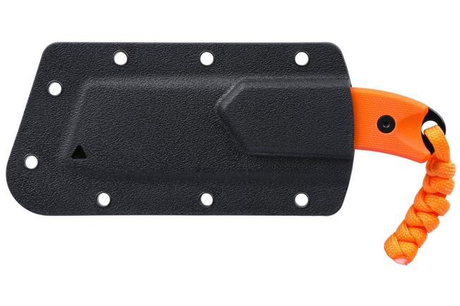 Obraz dla Nóż z głownią stałą CRKT Razel Compact 4036ER Black Oxide D2, Orange G10, projekt Jon Graham