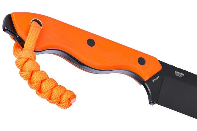 Obraz dla Nóż z głownią stałą CRKT Razel 4037ER Black Oxide D2, Orange G10, projekt Jon Graham