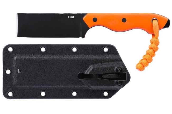 Obraz dla Nóż z głownią stałą CRKT Razel 4037ER Black Oxide D2, Orange G10, projekt Jon Graham