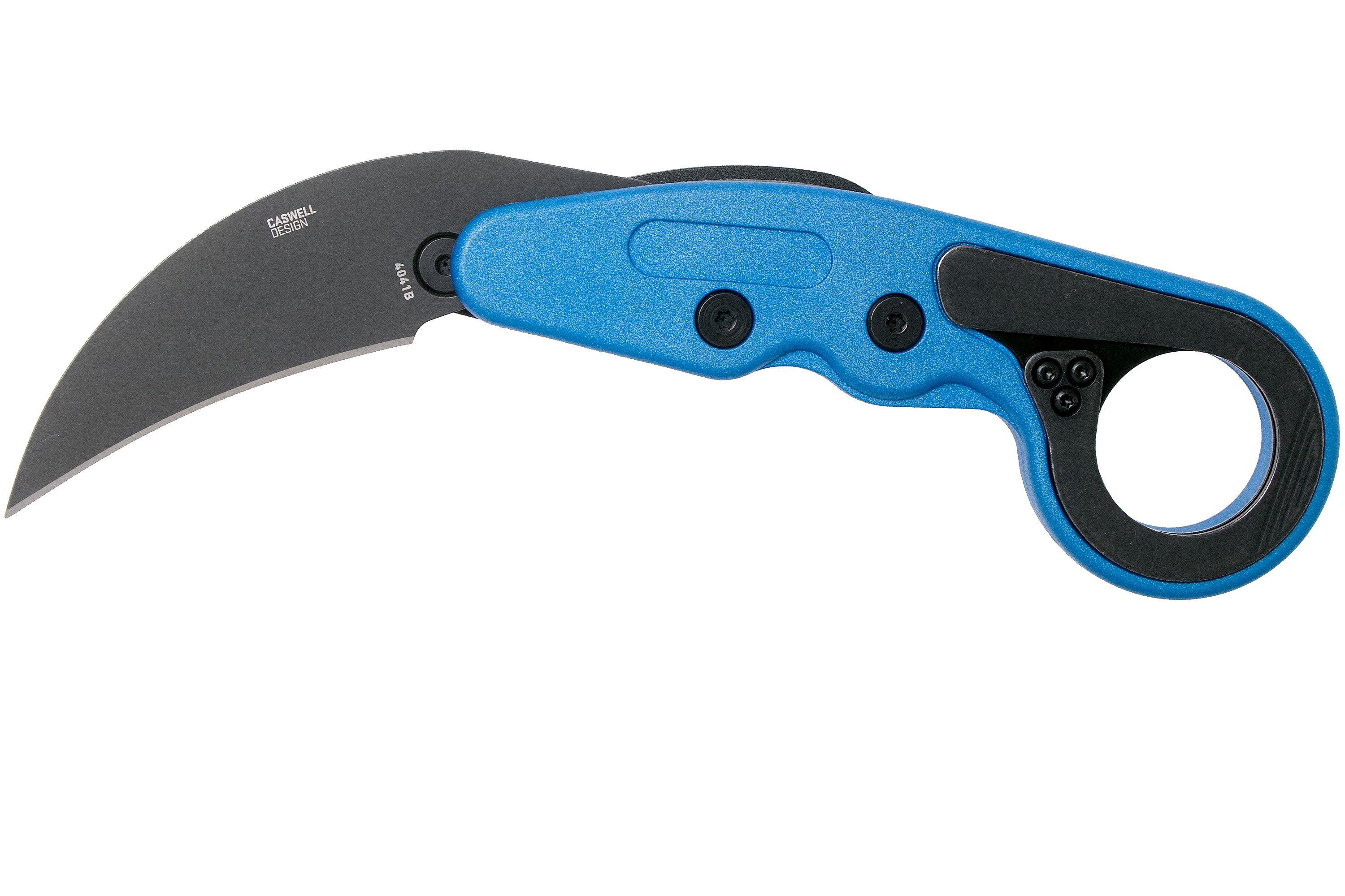 新作　38explore グラインドロッヂ × LOV ブルー CRKT Provoke Blue Metallic 4041B pocket knife, Joe Caswell design