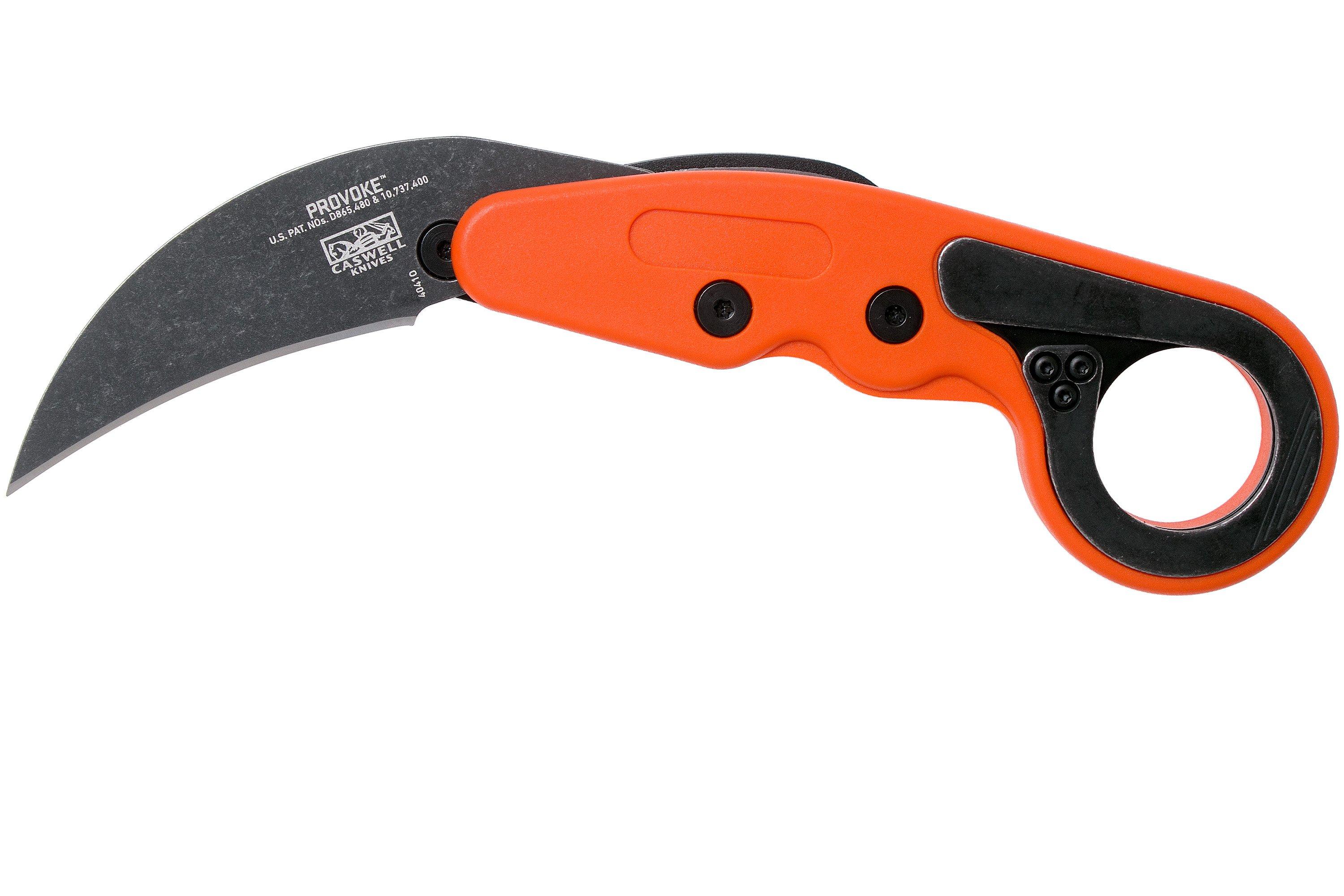 CRKT Provoke Orange 4041O pocket knife, Joe Caswell design