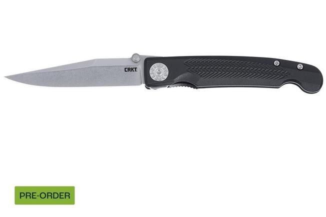 Obraz dla Nóż składany CRKT Fidus 4220 Stonewashed 12C27, Black GRN, projekt Michael Walker