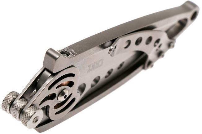 CRKT Snap Lock Folding Pocket Knife: Gentleman Everyday Carry, Satin Blade,  Innovative Snap Lock Mechanism Skeletonized Handle, Quick Release Lanyard  5102N 