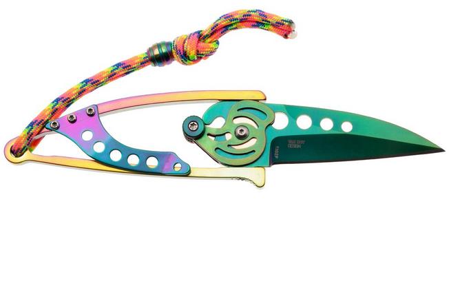 Bild für CRKT Snap Lock 5102P Iridescent Titanium Nitride 420J2, Stainless Steel, Taschenmesser, Ed Van Hoy Design