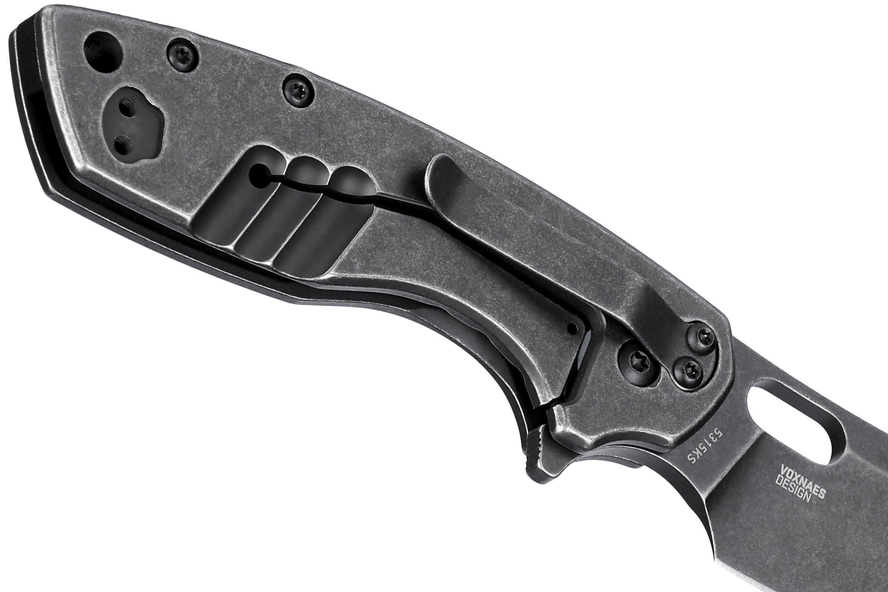 CRKT Pilar Large, Black pocket knife, Jesper Voxnaes design ...