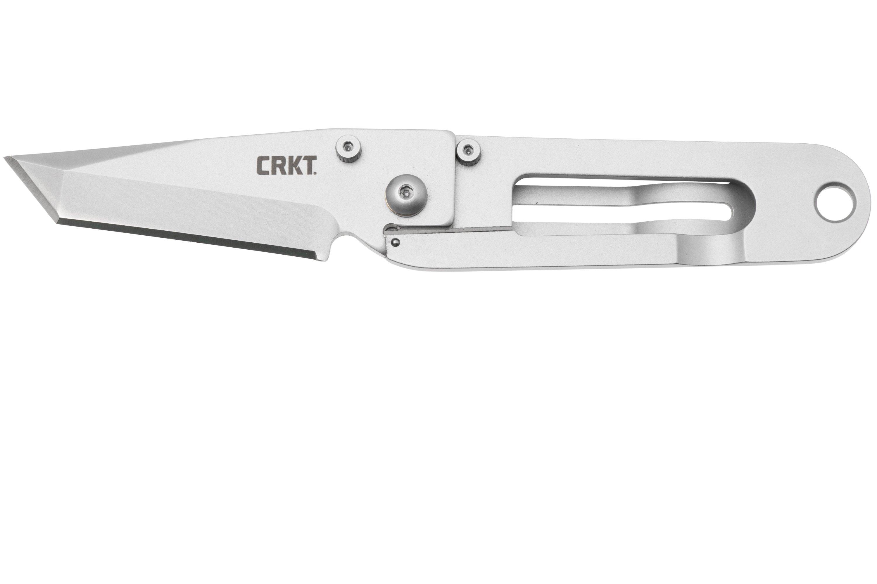 CRKT K.I.S.S. 5500, Bead Blasted 420J2, Stainless Steel pocket