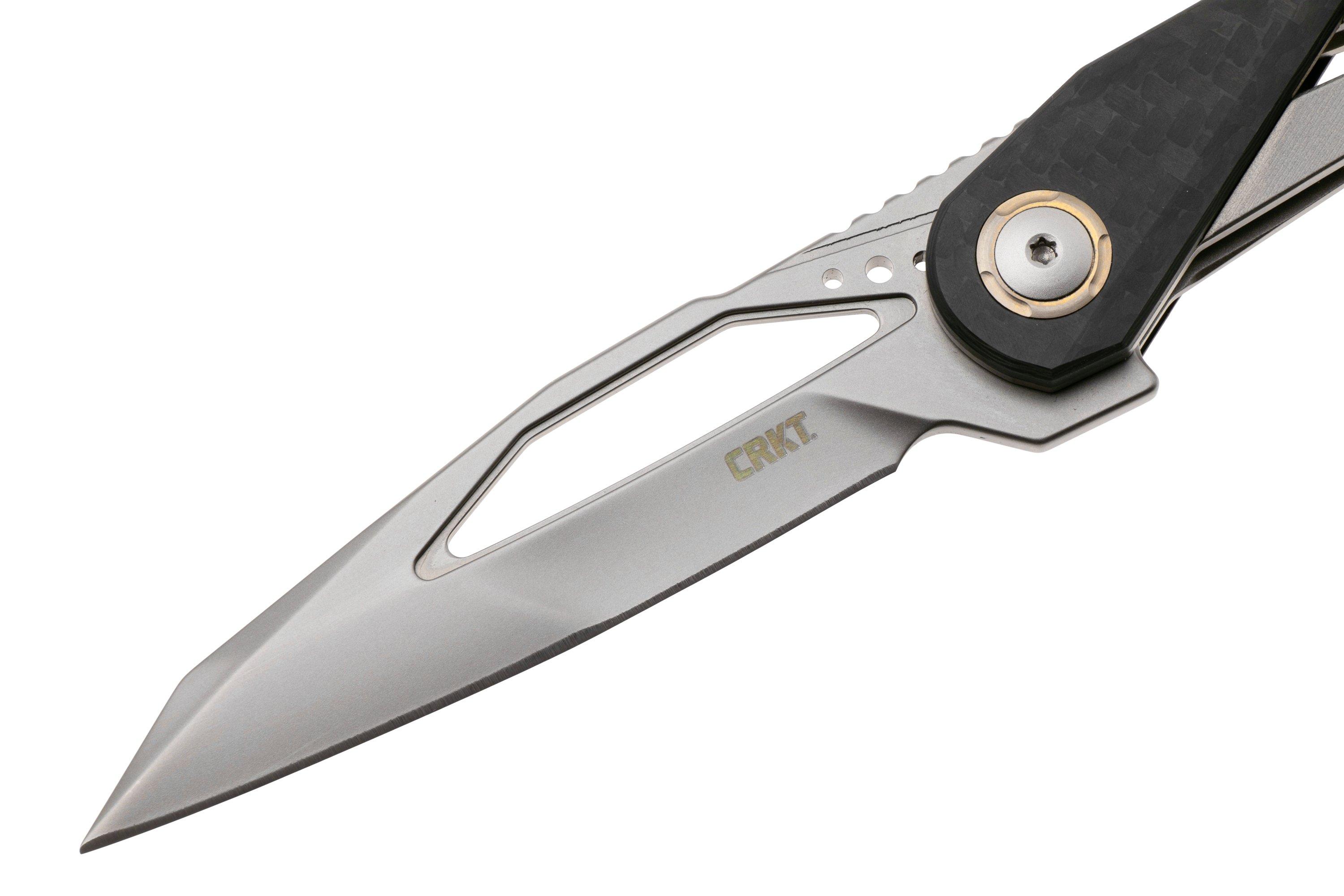 CRKT Nucleus 5703 Bead Blast CPM MagnaCut, Grey Titanium, Carbon Fiber ...