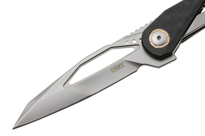 Afbeelding voor CRKT Nucleus 5703 Bead Blast CPM MagnaCut, Grey Titanium, Carbon Fiber Overlay, zakmes, Princeton Wong design
