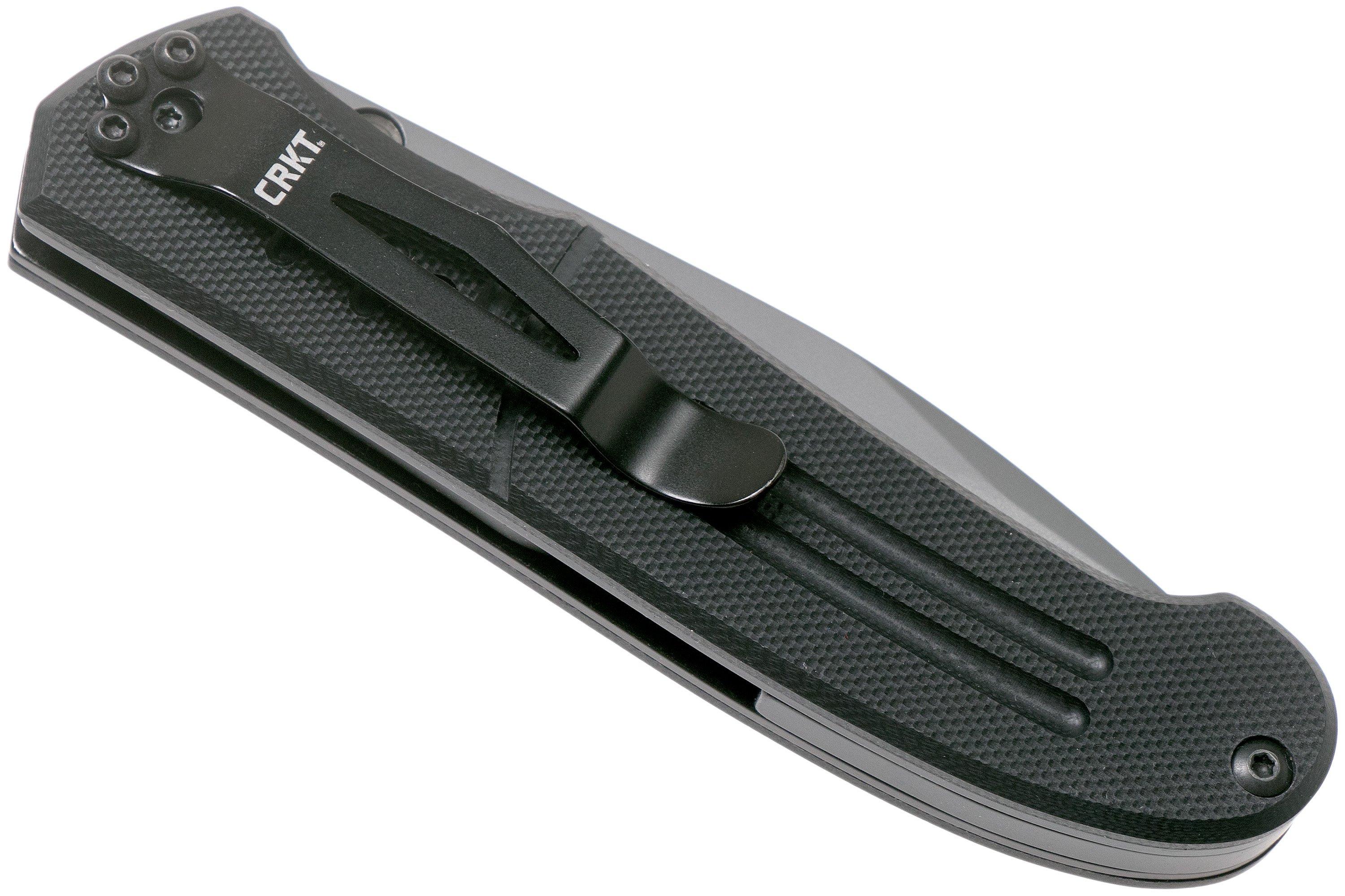 CRKT Ignitor 6860 Black pocket knife, Ken Steigerwalt design