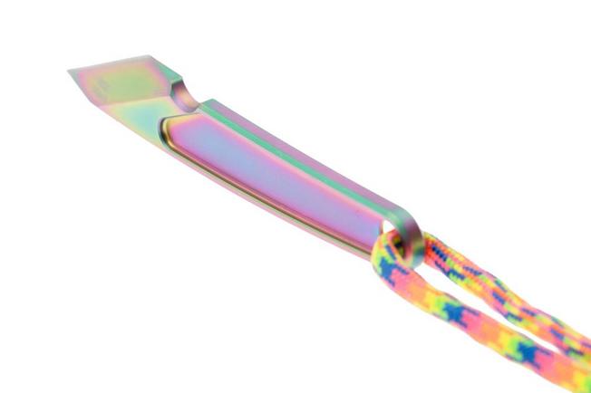 Bild für CRKT HangTi Kiridashi 7065P Iridescent Titanium Nitride Titanium, Neck Knife, Richard Rogers Design