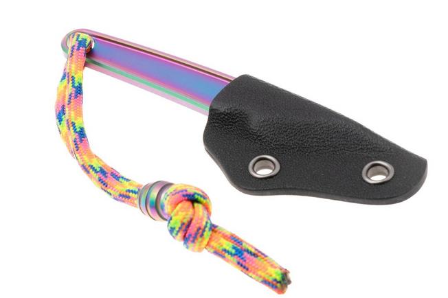 Bild für CRKT HangTi Kiridashi 7065P Iridescent Titanium Nitride Titanium, Neck Knife, Richard Rogers Design