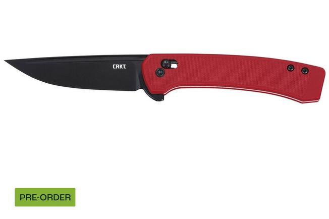 Obraz dla Nóż składany CRKT Q Compact 7075R Black Oxide 14C28N, Red GRN, projekt Richard Rogers