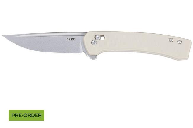 Obraz dla Nóż składany CRKT Q Compact 7075S Stonewashed 14C28N, Sand GRN, projekt Richard Rogers