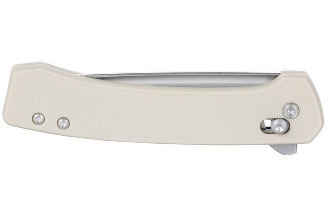 Obraz dla Nóż składany CRKT Q Compact 7075S Stonewashed 14C28N, Sand GRN, projekt Richard Rogers