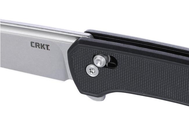 Obraz dla Nóż składany CRKT Q Compact 7075 Stonewashed 14C28N, Black GRN, projekt Richard Rogers