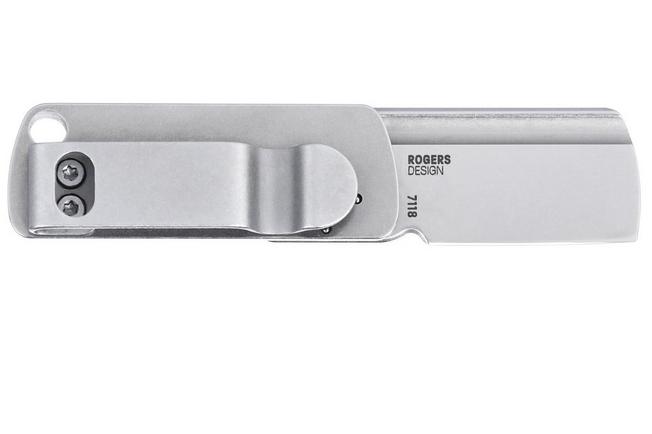 Obraz dla Scyzoryk CRKT Box Key 7118 Stonewashed 12C27, Stainless Steel, projekt Richard Rogers