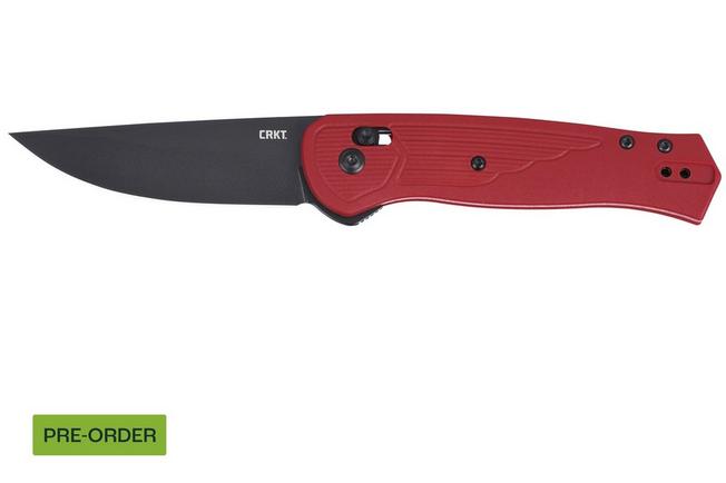 Obraz dla Nóż składany CRKT Sero 7170R Black Titanium Nitride CPM S35VN, Red GRN, projekt Richard Rogers