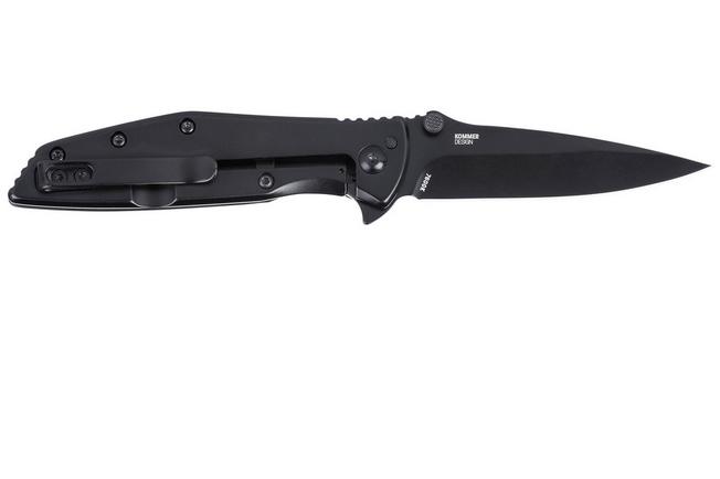 Obraz dla Nóż składany CRKT Slag 7600K Black Oxide D2, Black Stainless Steel, projekt Russ Kommer