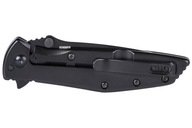 Obraz dla Nóż składany CRKT Slag 7600K Black Oxide D2, Black Stainless Steel, projekt Russ Kommer