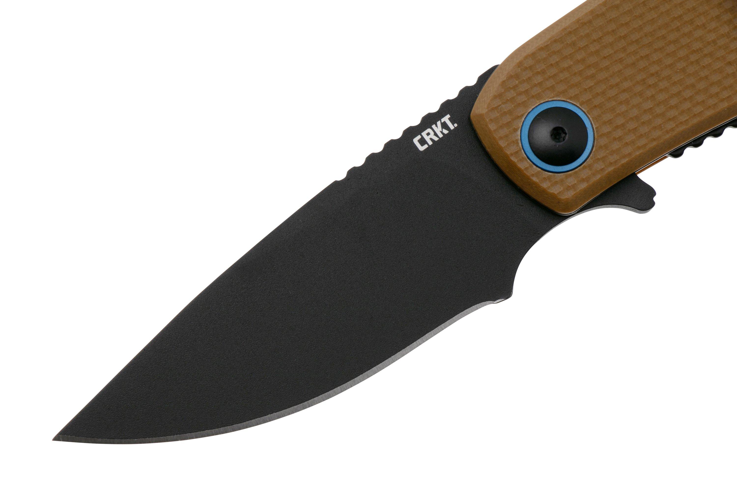 CRKT P.S.D. II Black 7910 Coyote Brown G10 pocket knife, Jim Hammond