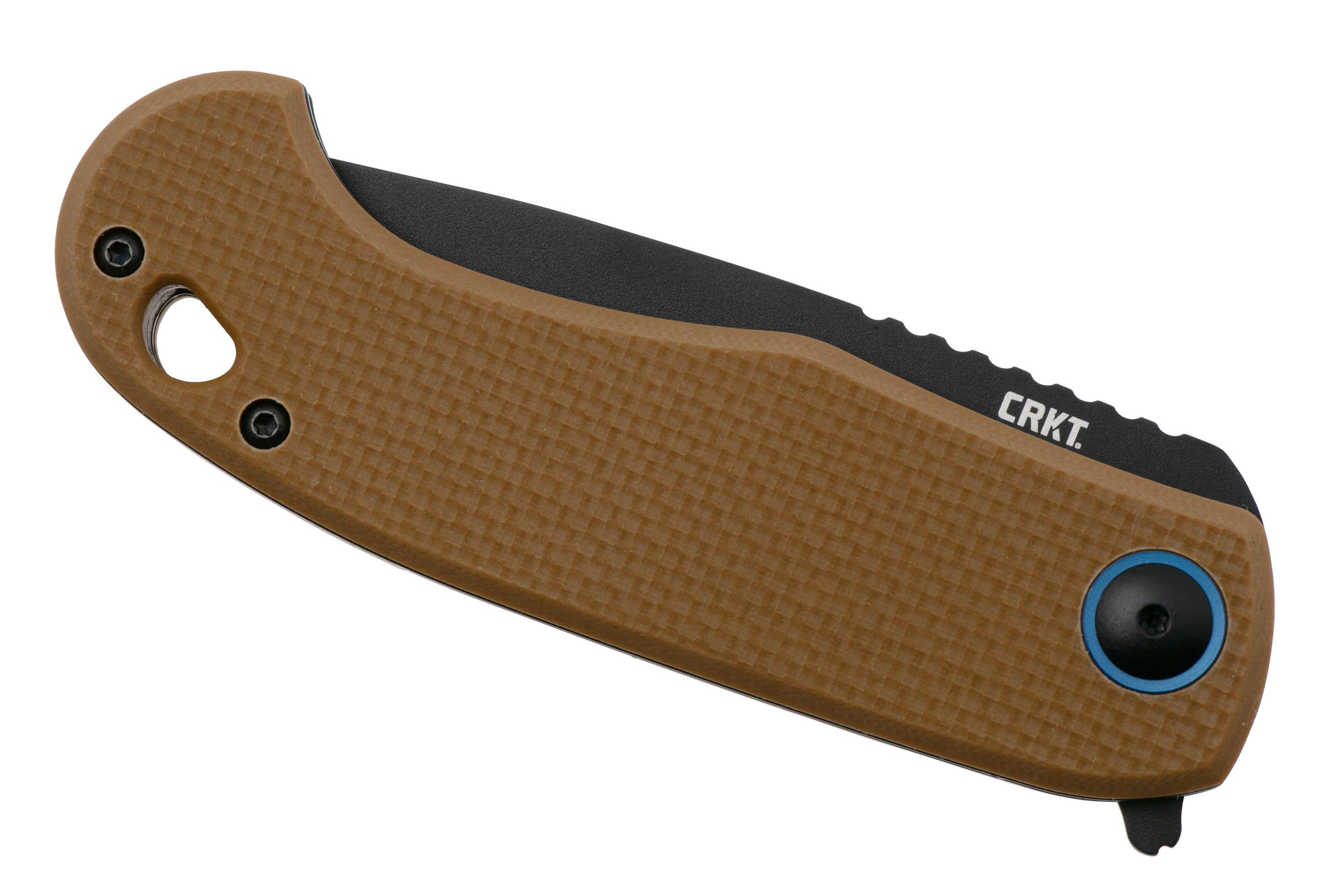 CRKT P.S.D. II Black 7910 Coyote Brown G10 pocket knife, Jim Hammond