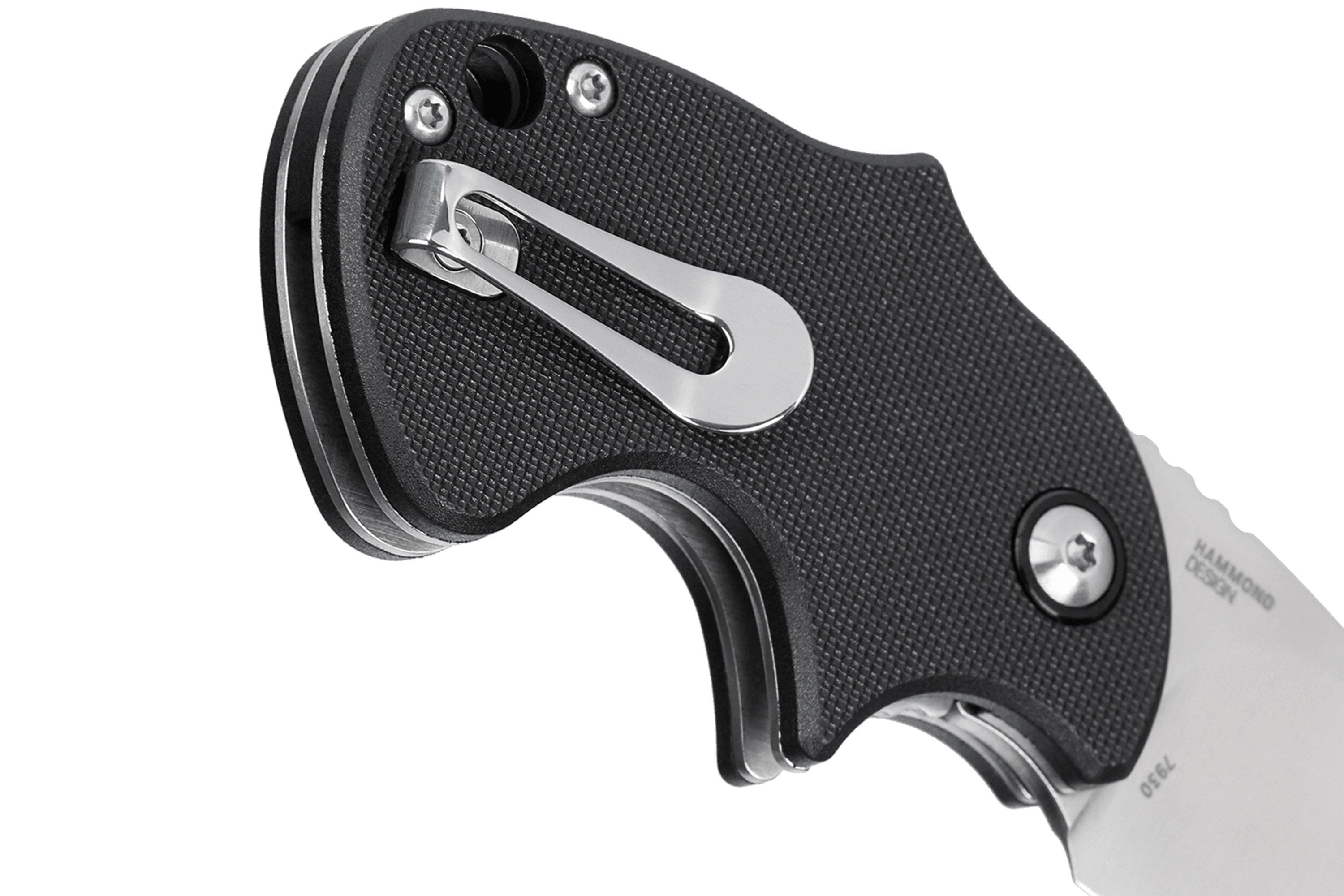 CRKT Orca 7930 Black G10 pocket knife, Jim Hammond design