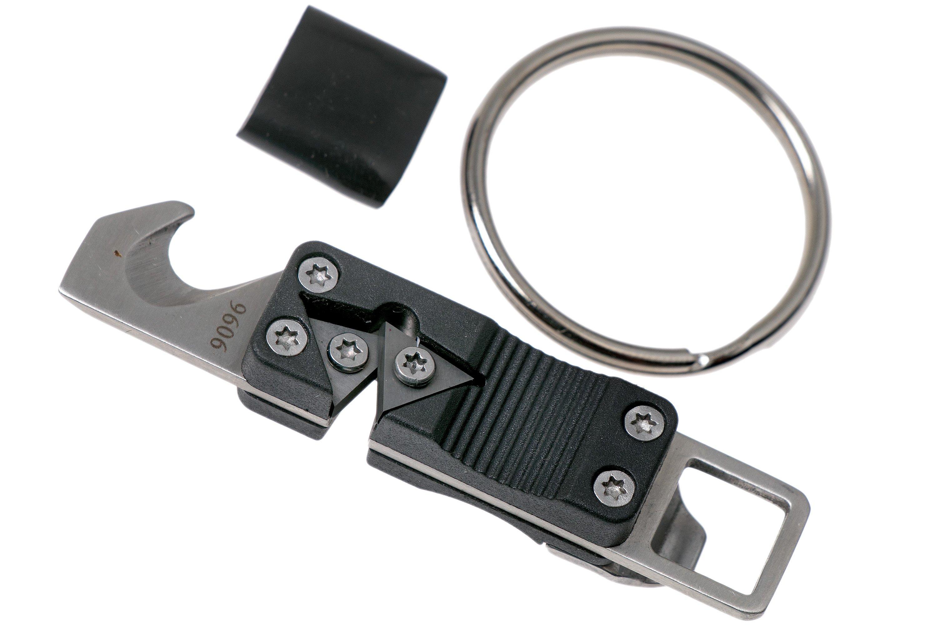 CRKT Micro Tool & Key Chain Sharpener: Multi-Tool for Everyday Carry,  Seatbelt Cutter, Knife Sharpener, Bottle Opener 9096 