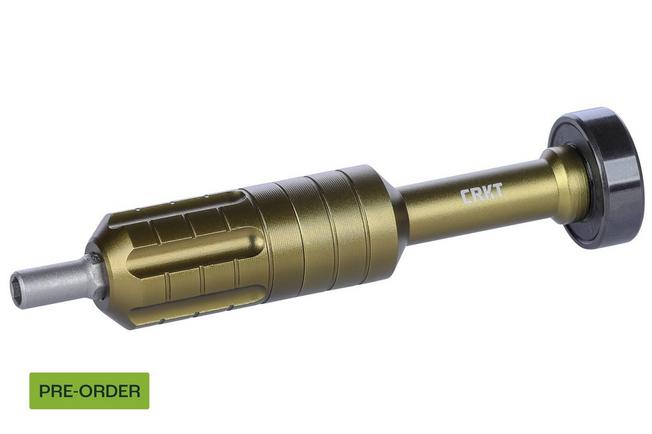 Obraz dla Uchwyt na bity CRKT ToGo Driver Tool 9914 OD-Green Aluminum, projekt Joe Wu
