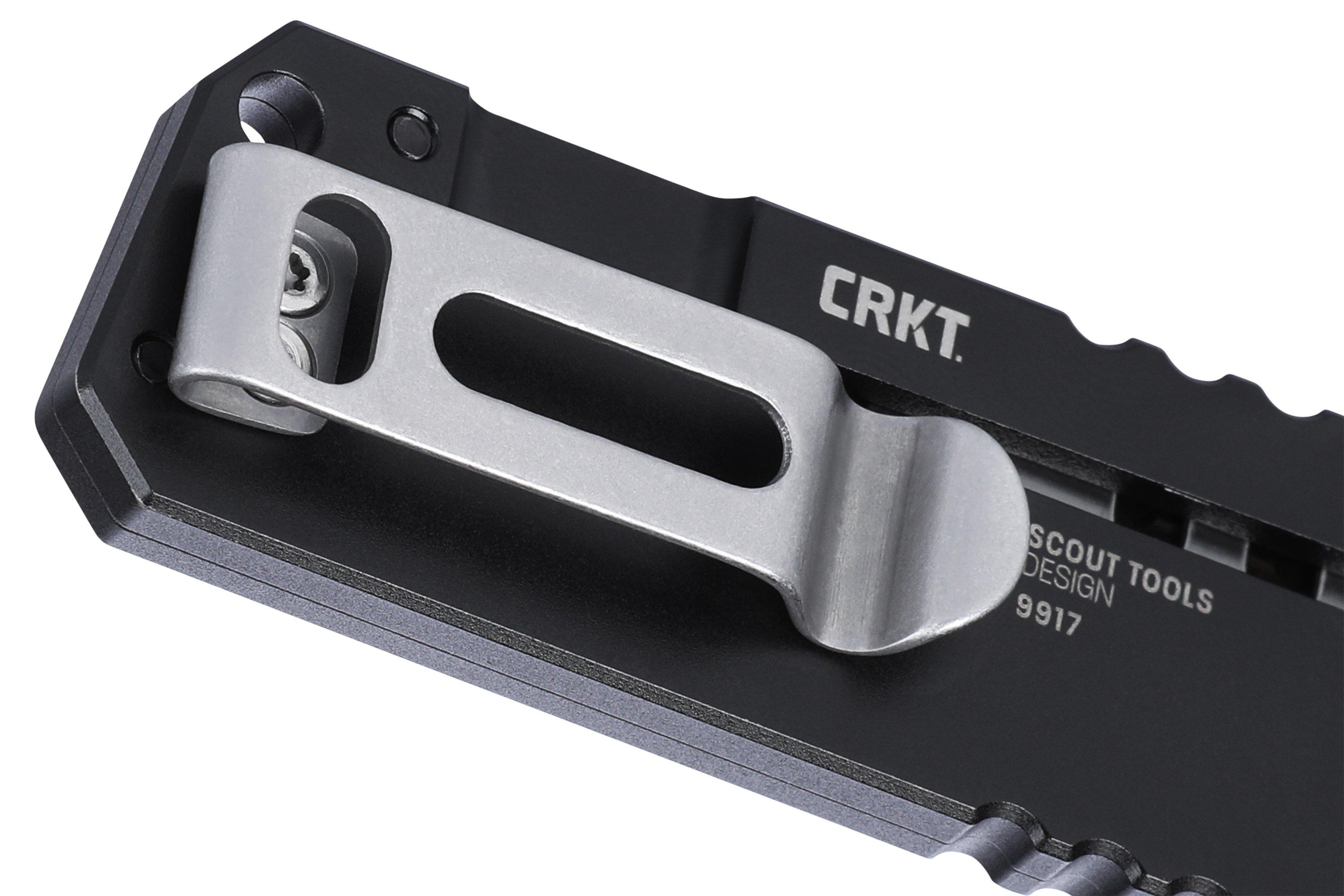 CRKT C.U.T. 9917 Satin SK-5, Black Titanium, utility knife, Joe Wu ...